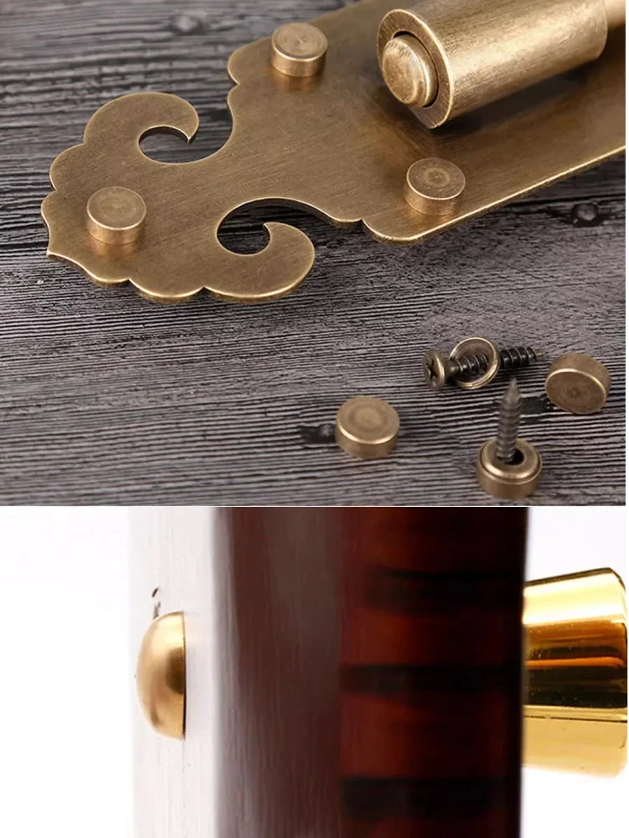 40Pcs Brass Decorative Cap Screw For Mirror Art Handcraft Decor Upholstery Furniture