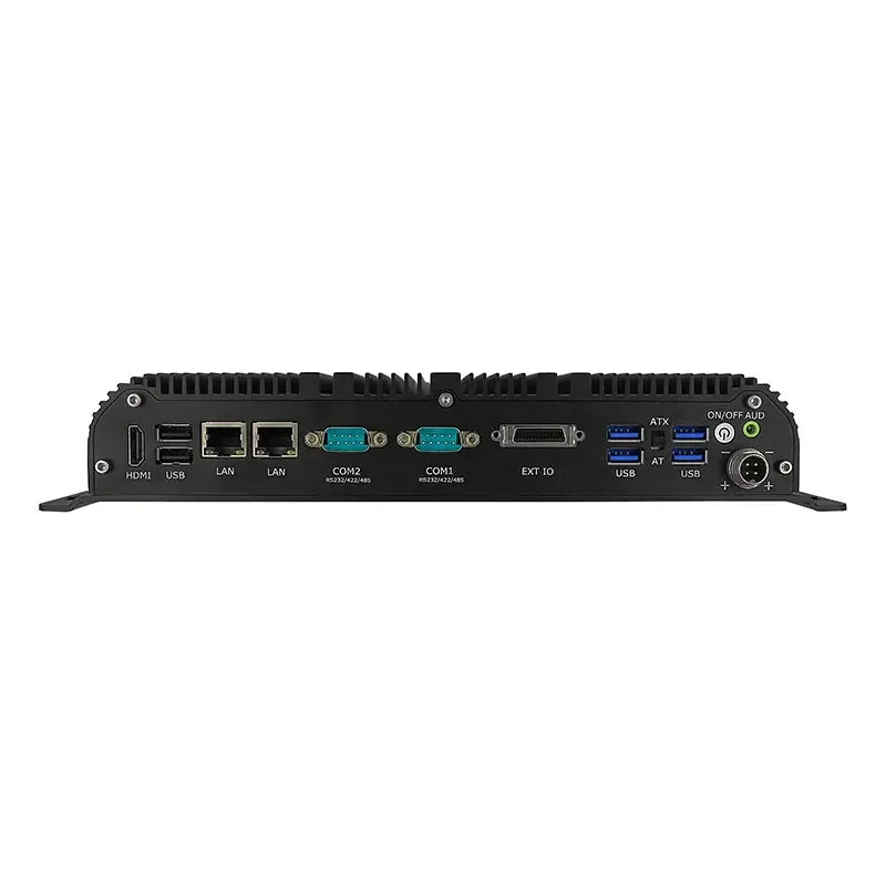 Custodia in alluminio Fanless Industrial ITX Mini PC i5-10210U Quad Core 8 Thread Computer desktop Sistema Barebone Linux