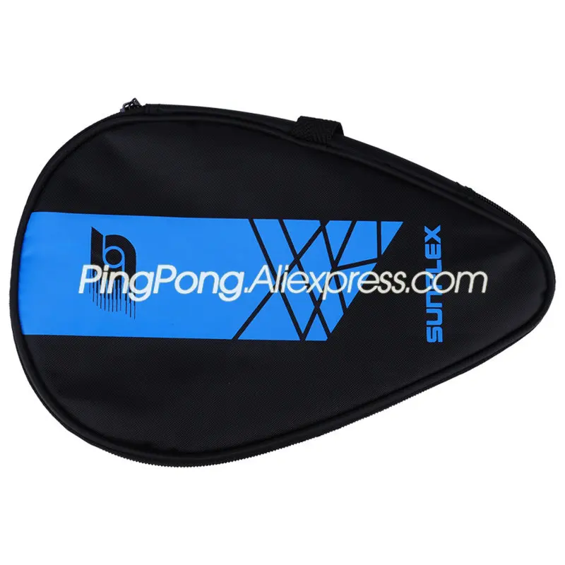 Original SUNFLEX Table Tennis Racket Bag (with Ball Storage Bag) Ping Pong Bat Case (Gift: 2x Protective film + 1x Edge Tape)