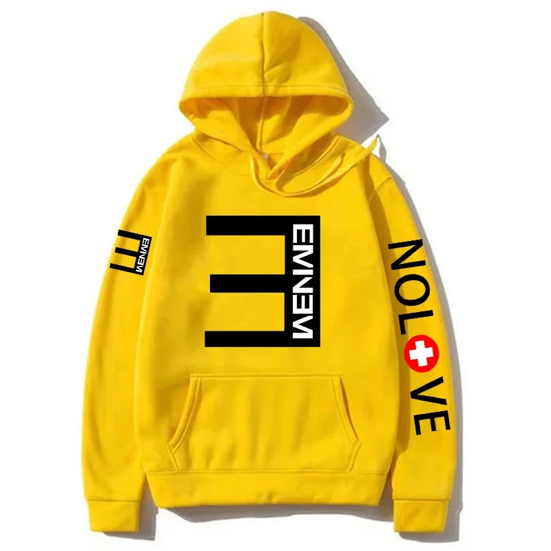 Rapper Eminem Music Album Men\'s Hoodies World Tour Gift for Fan Graphic Streetwear Men Women Hip Hop Style Oversized Sweatshirt