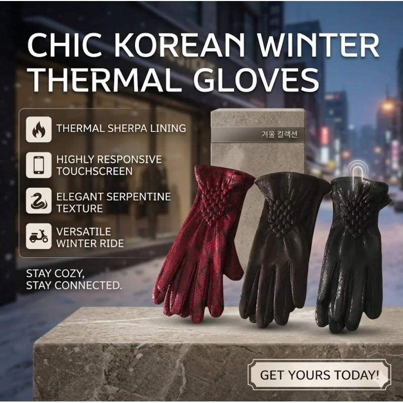 

Thermal Touch Screen Motorcycle Cycling Gloves Winter Fleece