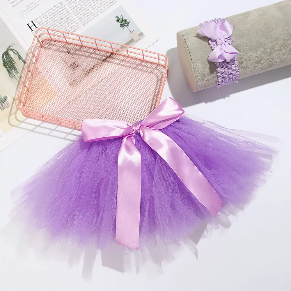 1Set  Clothes Photography Prop Matching Newborns Costume Hairband  Headband Infant Tutu Skirt