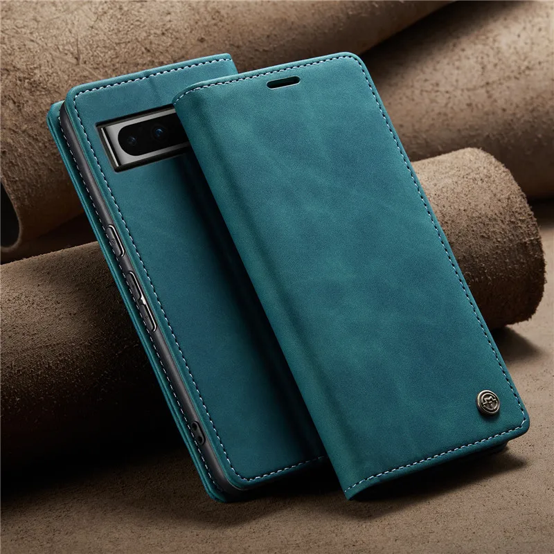 CaseMe Hoge Kwaliteit Retro Magnetische Flip Lederen Hoes voor Google Pixel 10A 9 Pro XL 7 6 Pro Wallet Cover Pixel 8A 9a Telefoonhoesje