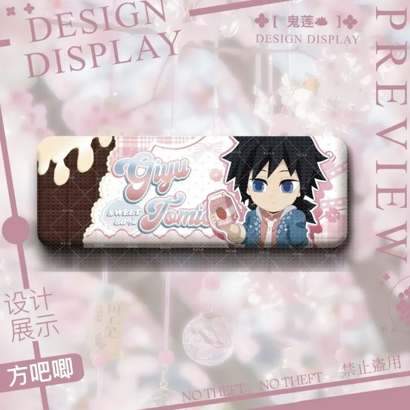 

Длинный значок «Убийца демонов» Tokitou Muichirou Tomioka Giyuu, аниме, периферийные устройства, милая мода, изысканная жесть, украшение Itabag, подарки