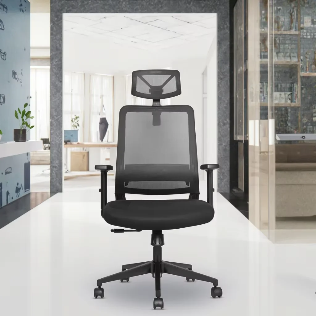

July005 Wholesale Office Chair with Armrest Mesh Back Comfortable Office Furniture