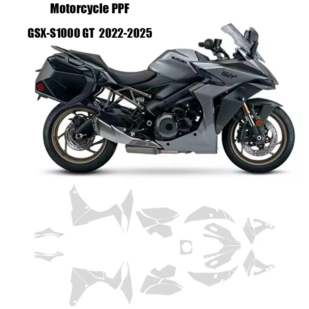 

GSX-S1000 GT 2022-2025 PPF мотоцикл PPF для Suzuki GSX-S1000 GT полная защитная пленка для краски настоящий материал ТПУ против царапин