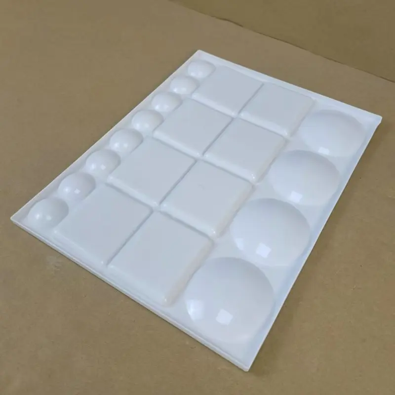 Watercolor palette watercolor paint round hole palette easy to clean square palette plastic paint palette