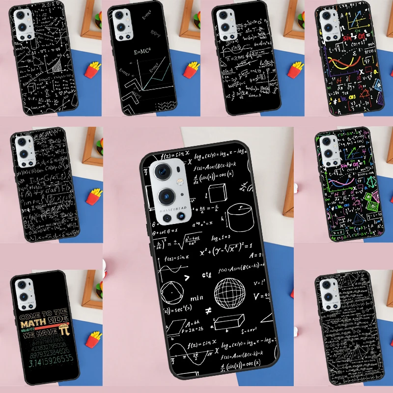 Mc2 con E = mc Funda matemática para OnePlus 13 13R 12 12R 11 10 Pro 8T 10T OnePlus Nord 4 CE 2 3 Lite N10 N20 N30