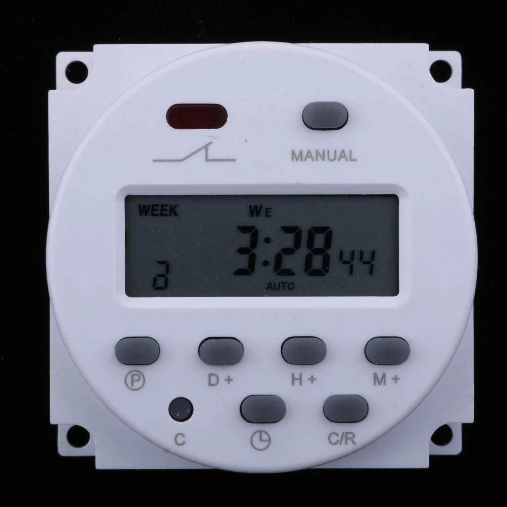 Digital Time Switch LCD Display Programmable Timer Electric Relay for Kitchen Appliances Agriculture Facilities