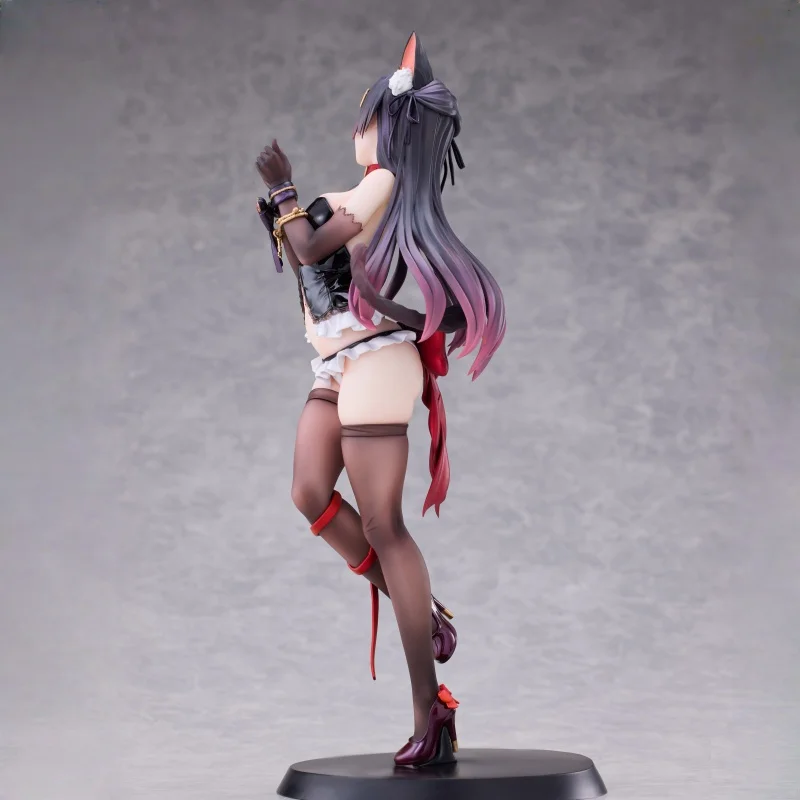 SIKI ANIM Luvna – chat lié, illustration originale, figurine de dessin animé, coque d'ordinateur, décoration, cadeau pour garçons, jouets et loisirs de collection, 1/7