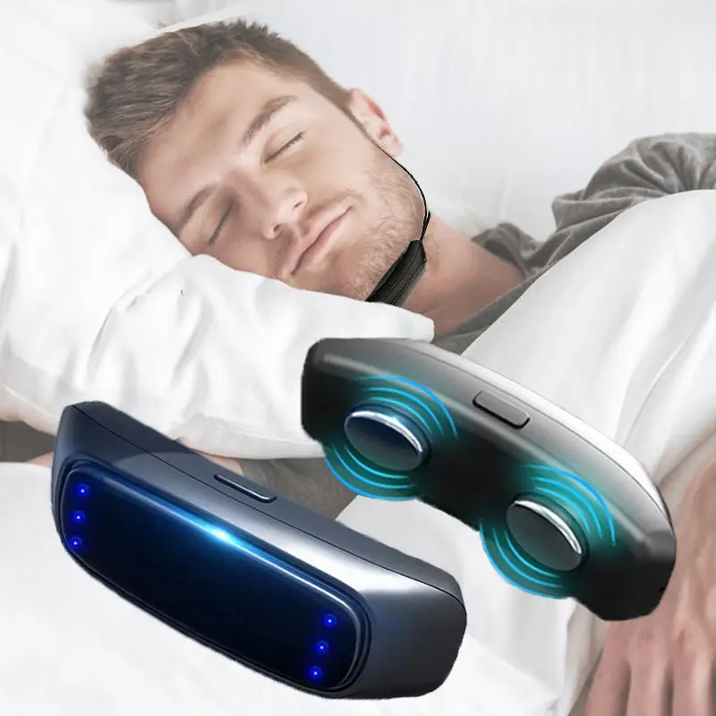 Electric Smart Ems Pulse Portable Anti Snoring Device Relief Comfortable Sleeping Aid Anti-Snoring Devices