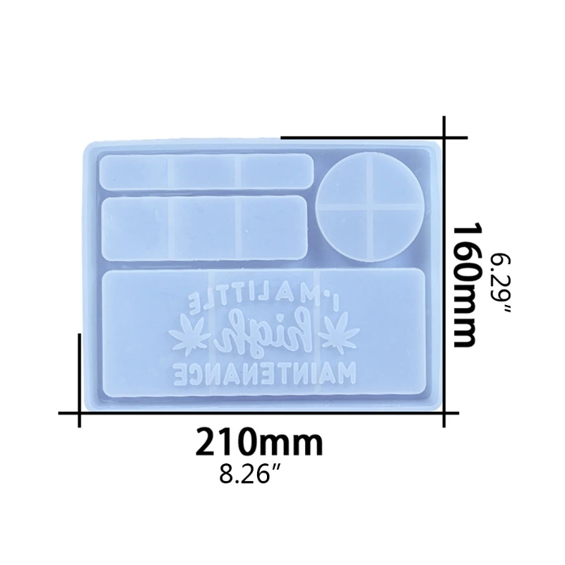 Harsvormen voor hars en hars Rolling Tray Mold Grote siliconen ladevorm N58F