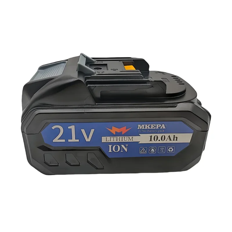 21700 21V 10000mAh lithium Ion battery for cutting machines, electric drills and other tools, compatible with electric tools