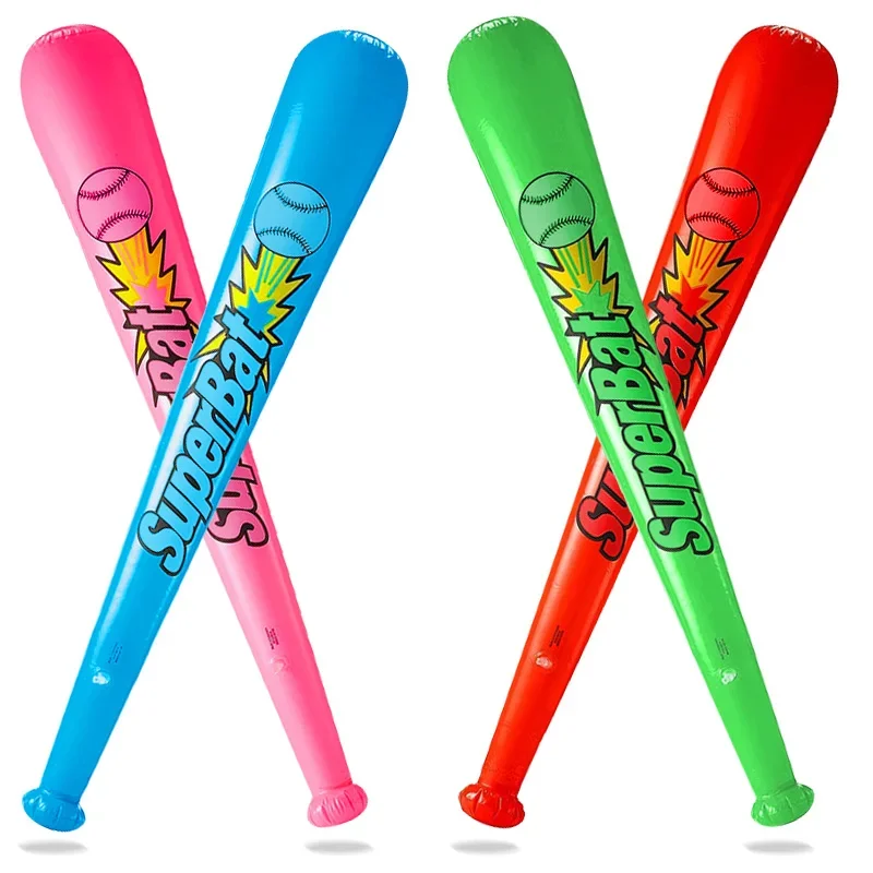 6 teile/satz aufblasbare Baseballs chläger aufblasbare Hammer Stick Ballon Spielzeug Karneval Party Kinder Geburtstags geschenke Pool Wasserspiel Spielzeug