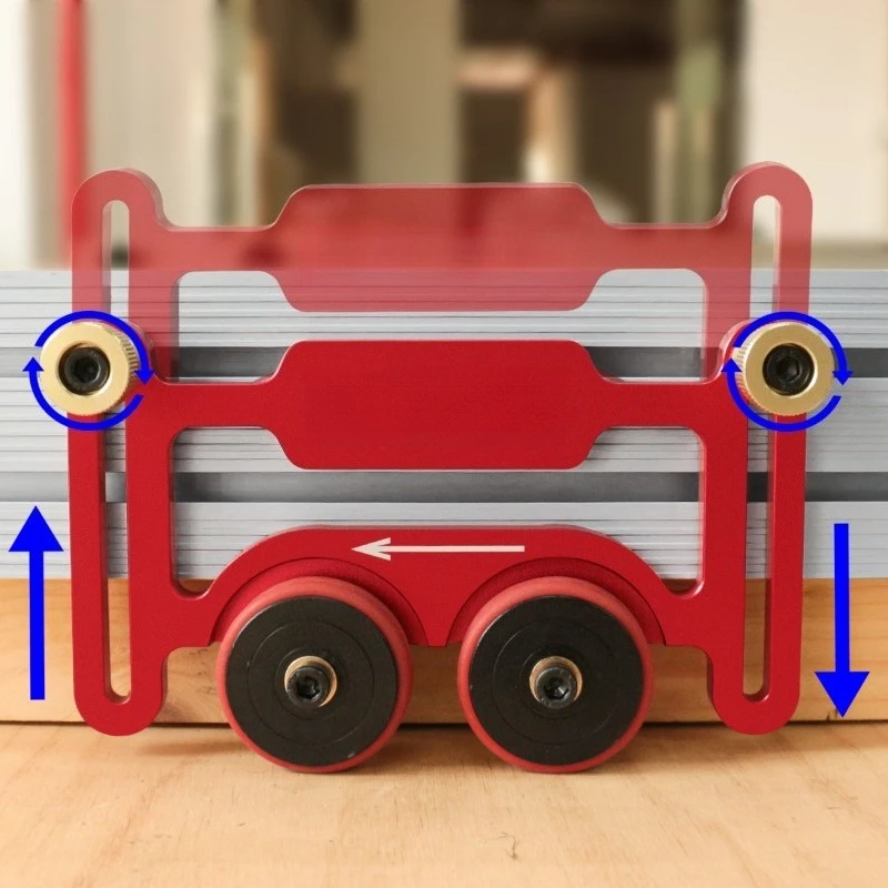 Woodworking Multifunctional Bearing Roller Press Feather Plate Flip Flip Saw DIY Feather Plate Safety Auxiliary