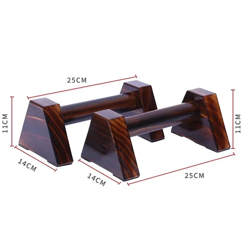 25cm Wooden Calisthenics Handstand Gym Exercise Training Parallel Bar 1 Pair Fitness Sport Push Up Stands Double Rod
