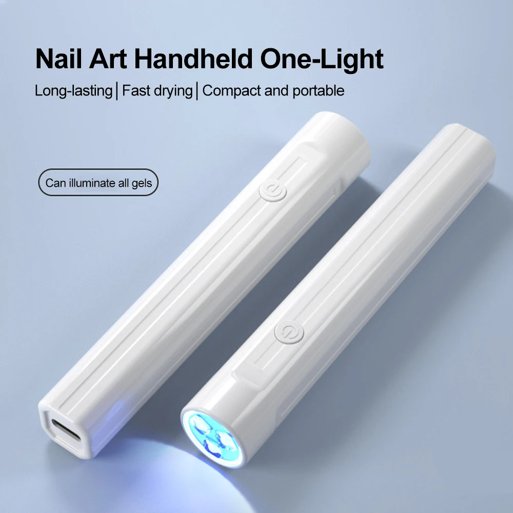 Mini Nail Lamp Handheld Nail Lamp Portable Nail Machine Nail Dryer Tool Manicure Shop Phototherapy Professional Flashlight Pen