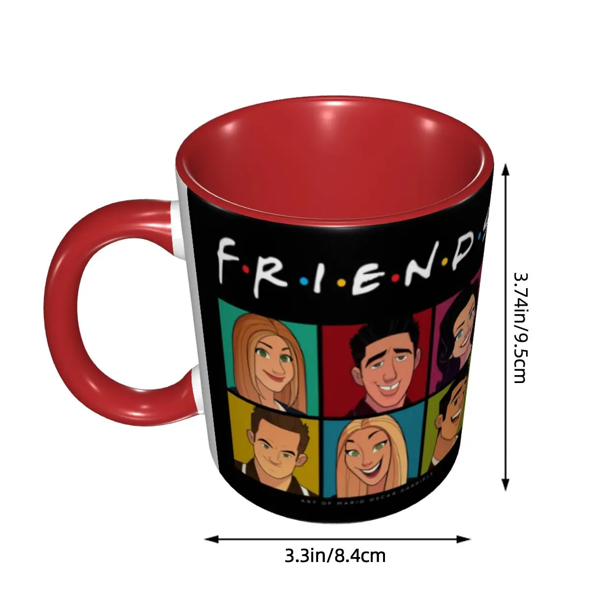 Cartoon Aime Friends Mug Customized TV Show Coffee Ceramic Mug Cup Creative Gift