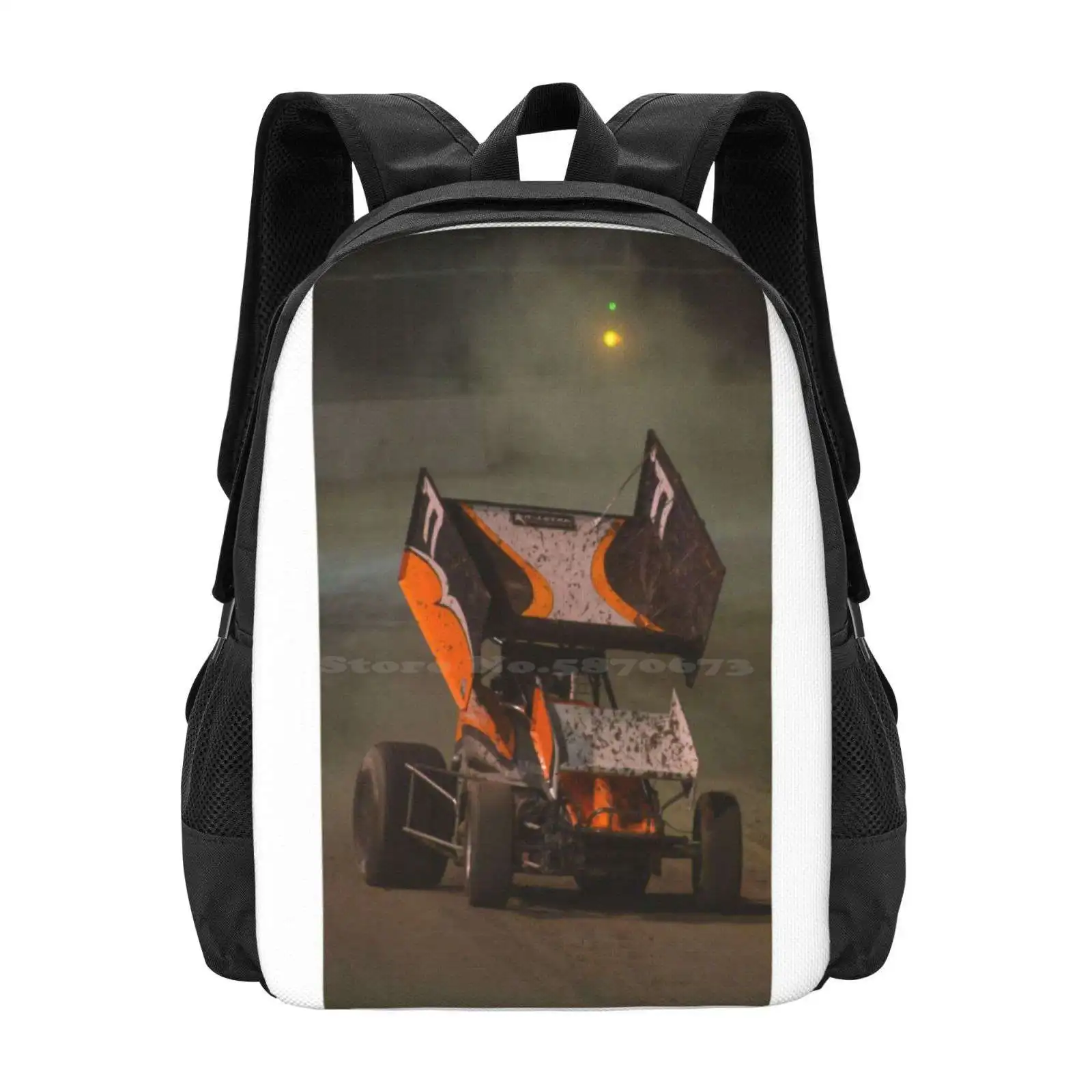 Sprint Car Racing Hot Sale Backpack Fashion Bags Sprinter Sprint Car Racing Speedway Life Drift Life Dirt Racer Motorpsorts