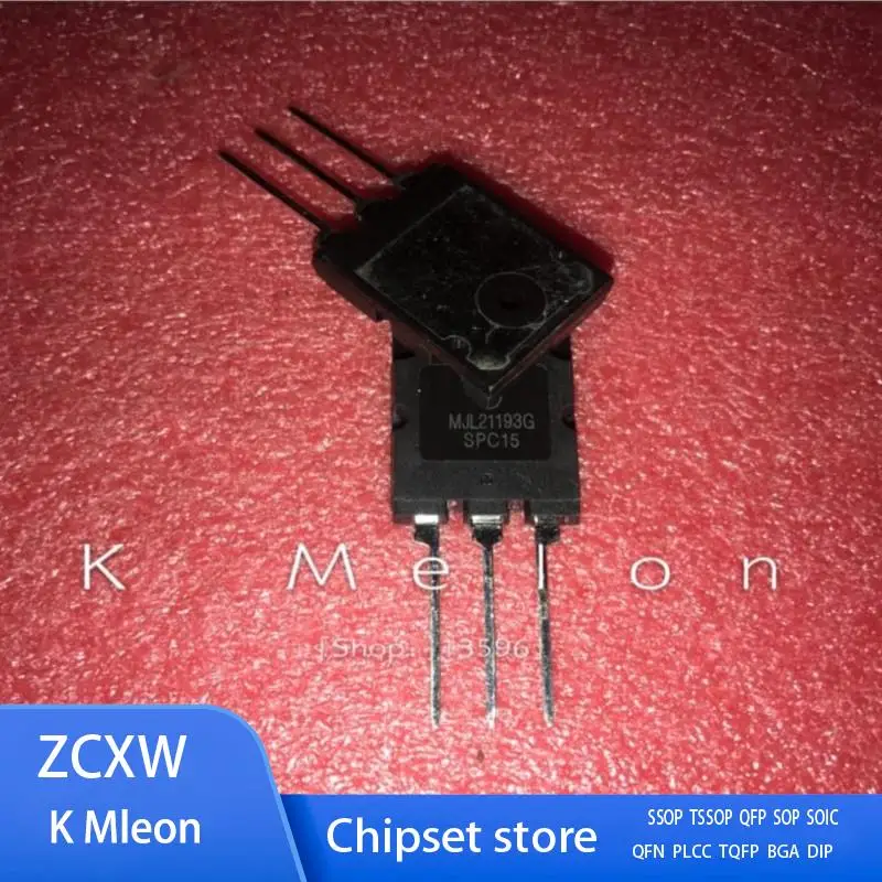 5Pairs MJL21193G MJL21193 + MJL21194G MJL21194 TO-3PL 16A 250V 200W NPN PNP Silicon  