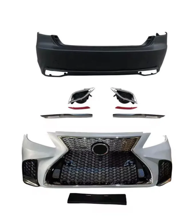 Body Kit for lexus 2006-2009 Convert to 2018 LS460 New Style Facelift Car Accessories  with Fender Headlights