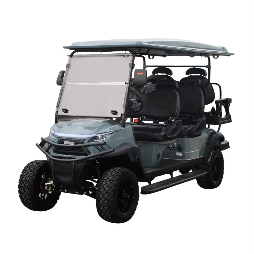 Luxury 6 Seater Hunting Buggy Electric Off Road Golf Cart with Lithium Battery