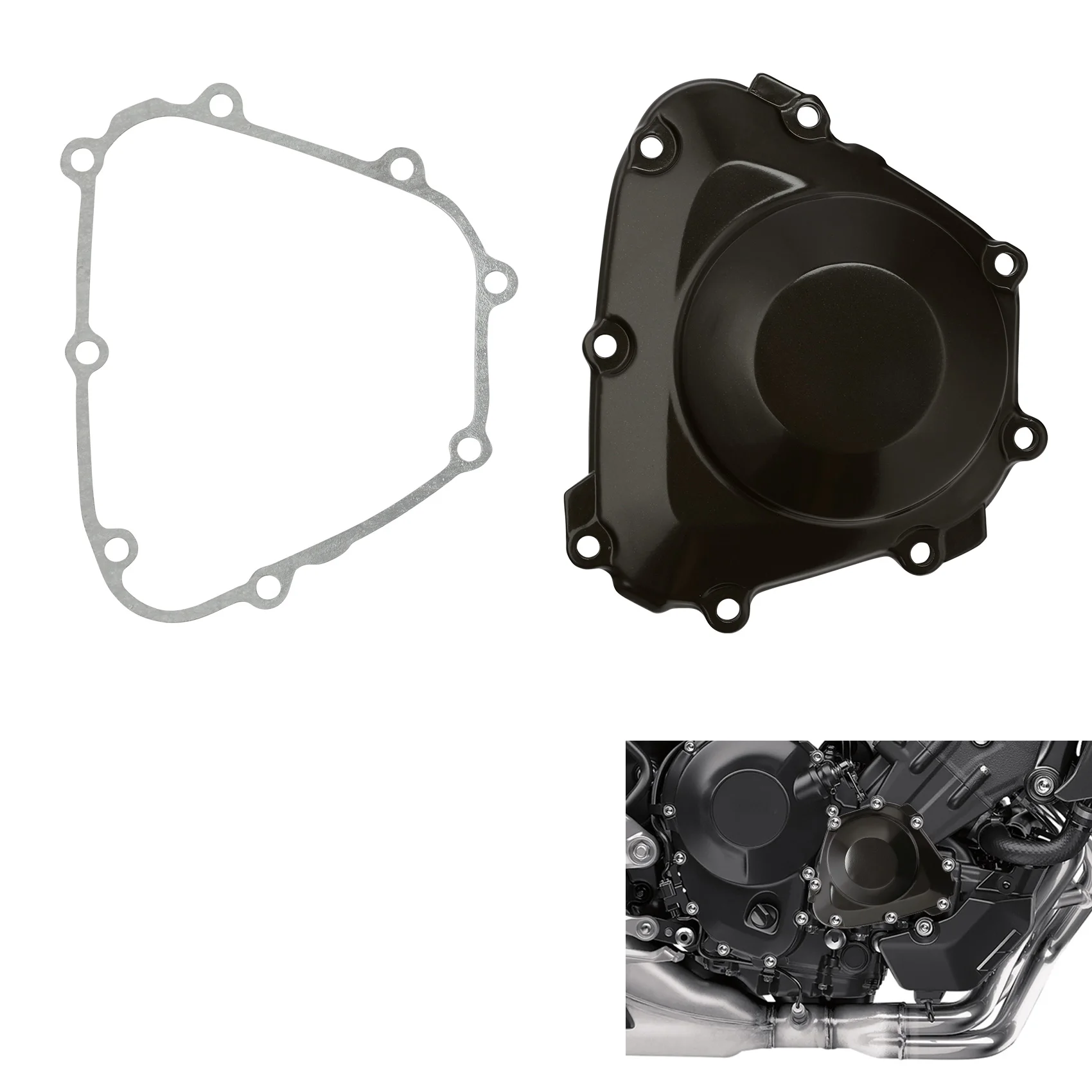 Image of Motorölpumpen-Abdeckung und Dichtung, passend für Yamaha FZ09 2014–2017, FJ09 2015–2017, MT09 2014–2020, TRACER 900 2018–2020