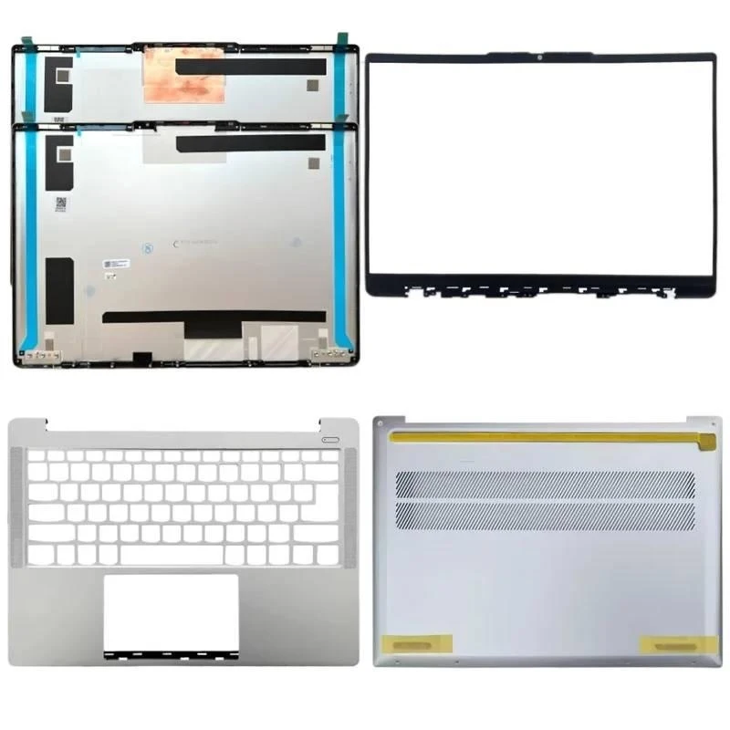For Lenovo XiaoXin 14 IAH8 IRL8 ABR8 Slim5 14 Silver LCD Back Cover Bezel Palmrest Bottom Hinge ABCD Shell Replacement Parts