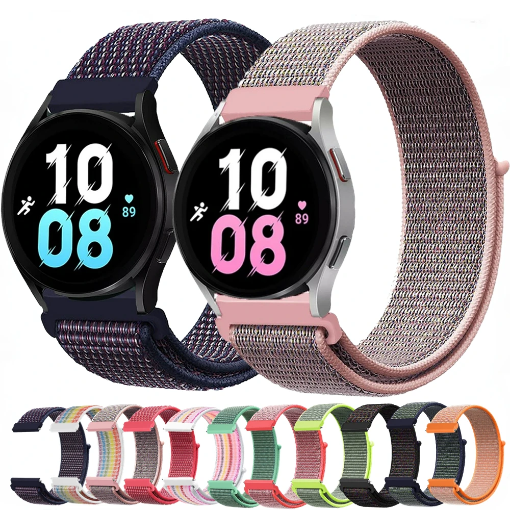 

20mm 22mm Nylon Loop Strap for Samsung Galaxy Watch 6/5/4/3/Gear S3/Huawei Watch GT4/GT2 Pro Breathable Bracelet for Amazfit GTR