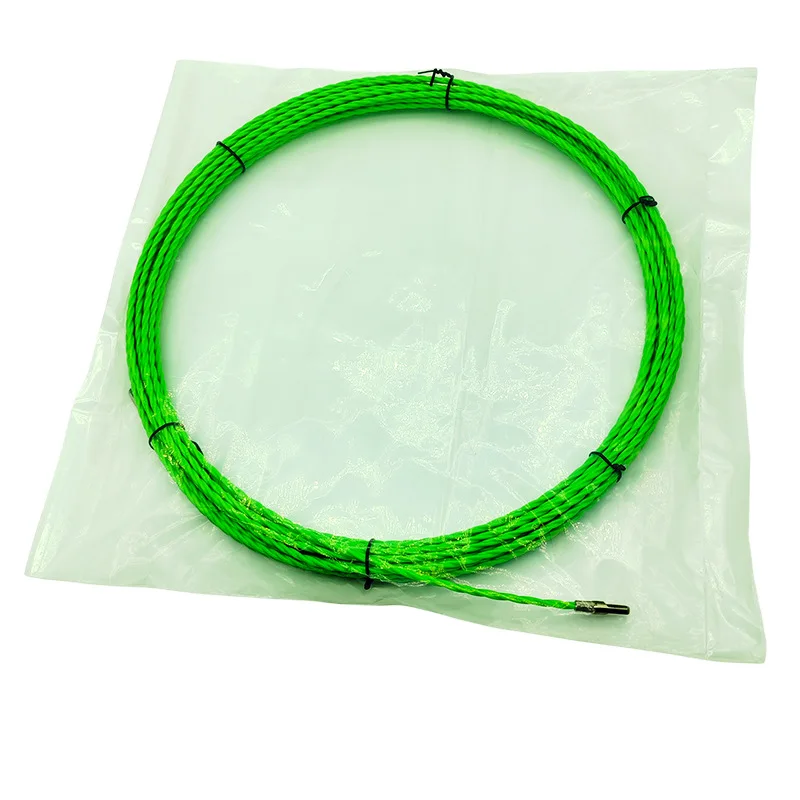 4mm 5-50m Universal Wire Pullers Polyester Threading Device Durable Spring Head Cable Puller Practical Electrical Wiring Tools
