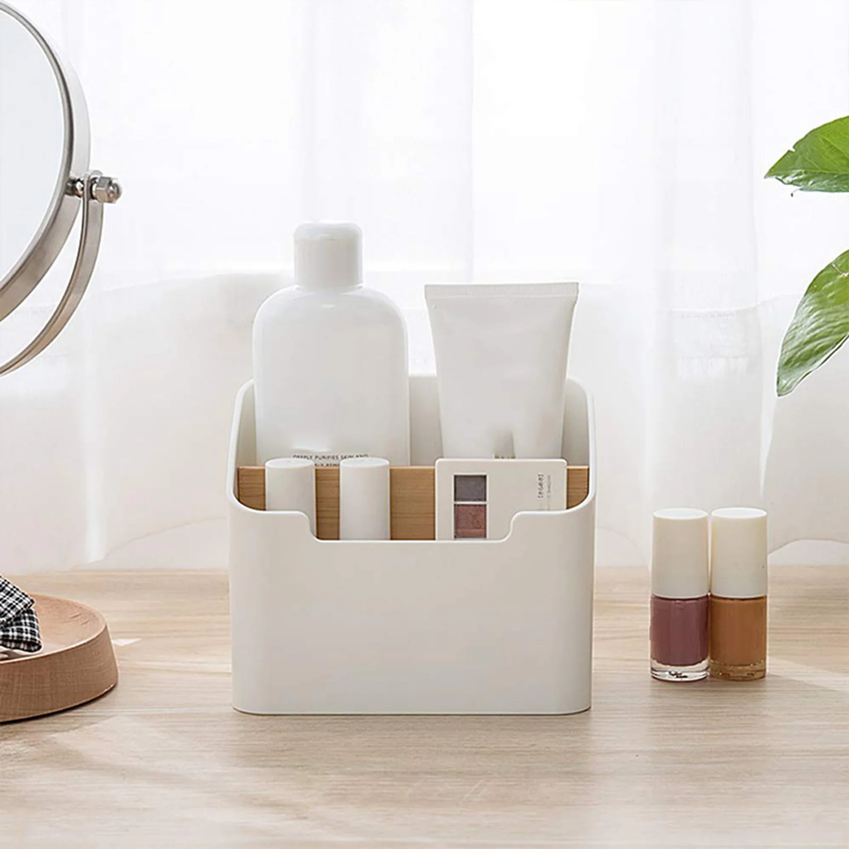Delicate Texture-3X Remote Control Holder Desk Storage Organizer Box Container For Desk, Office Supplies, Home