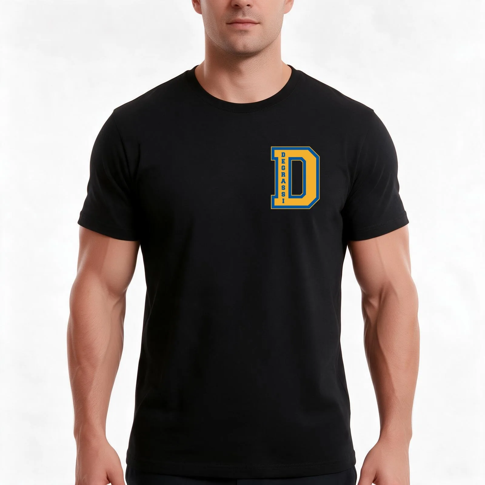 Degrassi D T-Shirt Summer Casual Cotton Tee Oversized Streetwear Tops Vintage Graphic Print Loose Fit Short Sleeve