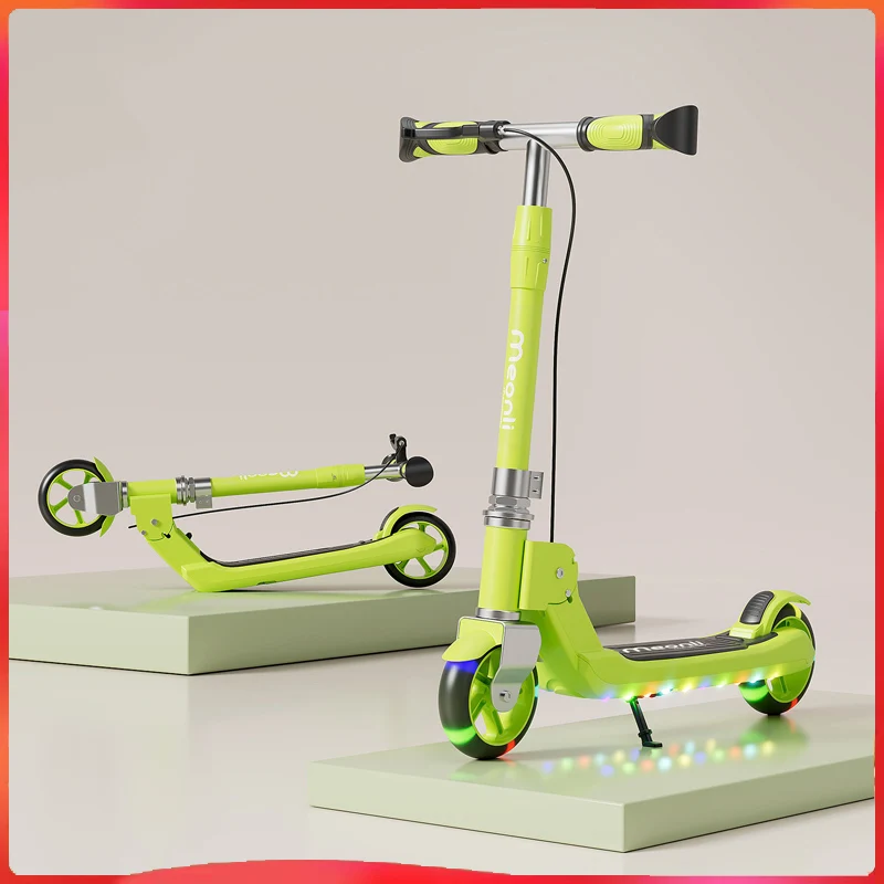 

Самокат для детей и подростков 8-12 лет/двуколесный складной самокат/самокат с двойным тормозом и музыкой и подсветкой