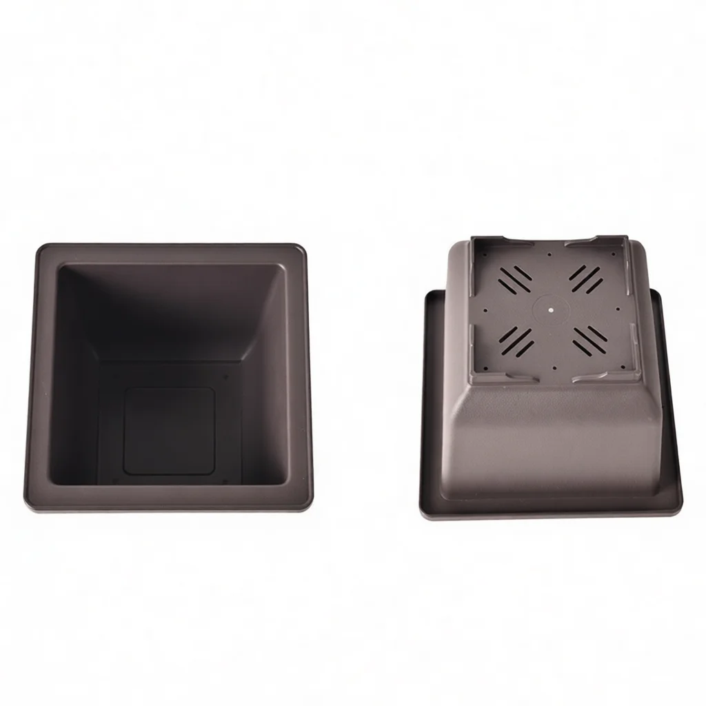 Purple Sand Plastic Nursery Container Succulent Bonsai Pot Durable Breathable Decorative Garden Home Flower Planters