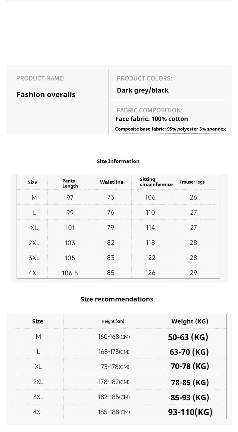 Men's Japanese Retro Overalls Loose Multi-Pocket Casual Pants Cuffs Street Trend Spring Fashion Teenagers Outdoor Travel