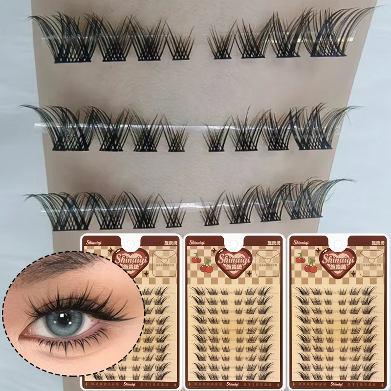 

Mix Fluffy Single Cluster Eyelash Individual False Eyelashes Extension Segmented Natural Mink Flying Fox Eye Lashes Makeup Tool
