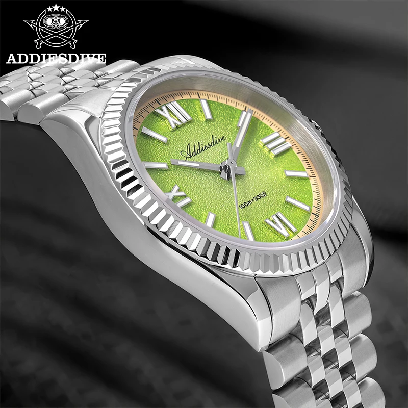 

ADDIESDIVE Luxury Watches For Men Sapphire Glass Fashion VH31 Quartz Watch Waterproof 10Bar BGW9 Luminous New AD2535 Dress Watch