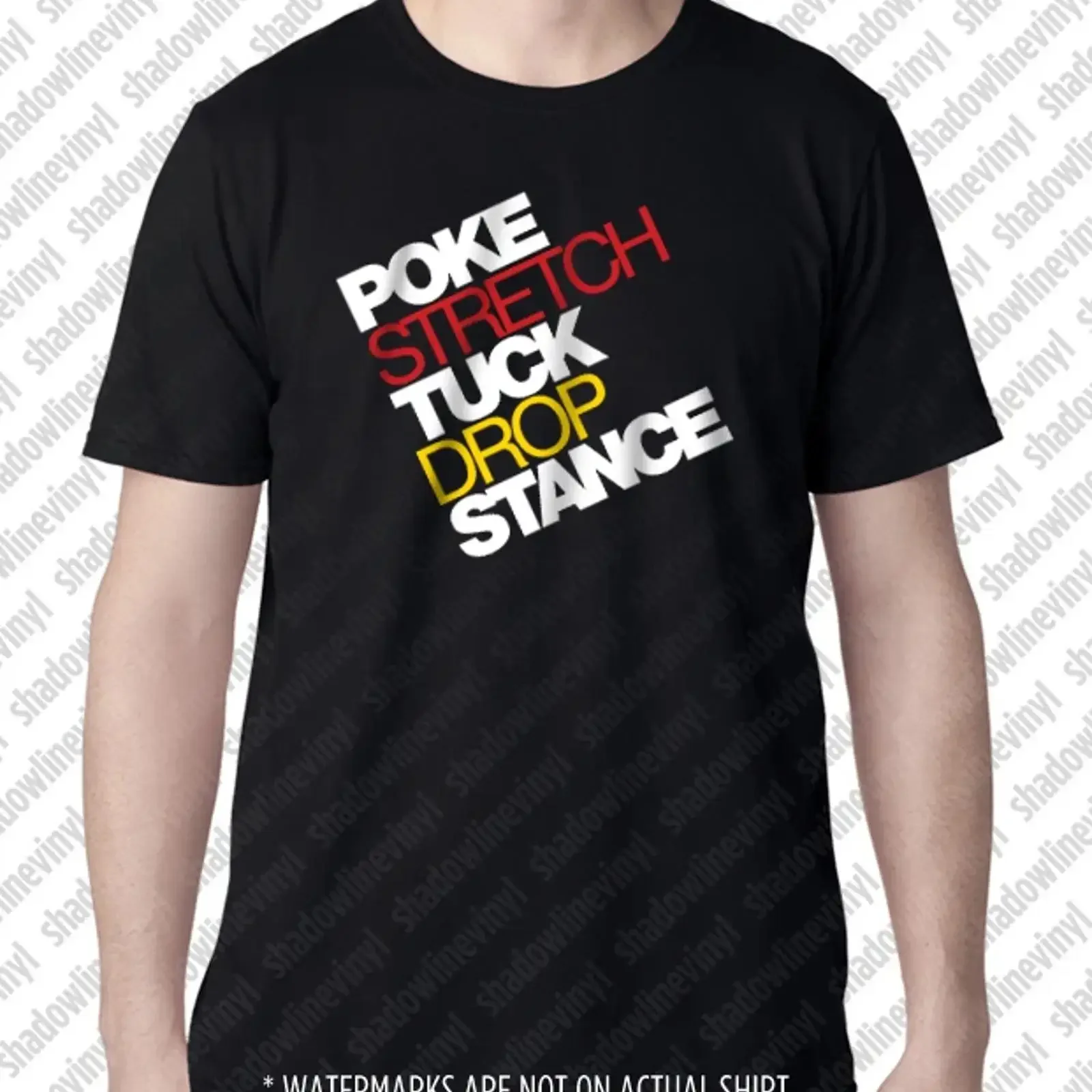 POKE STRETCH TUCK DROP STANCE T Shirt JDM Euro illest Coilovers Decal Flush Low vintage Washed Comfortable Soft streetwear