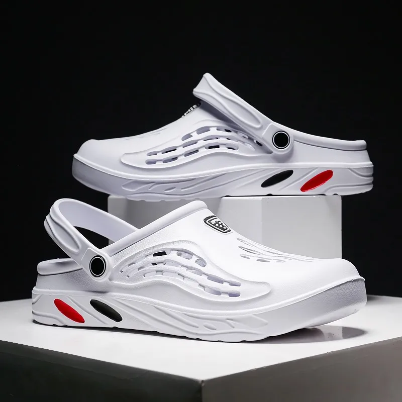 Male Slippers EVA Outdoor Vacation Simple Sandals Indoor Anti-slip Waterproof Clogs Off White Shose Summer Platform Shoes