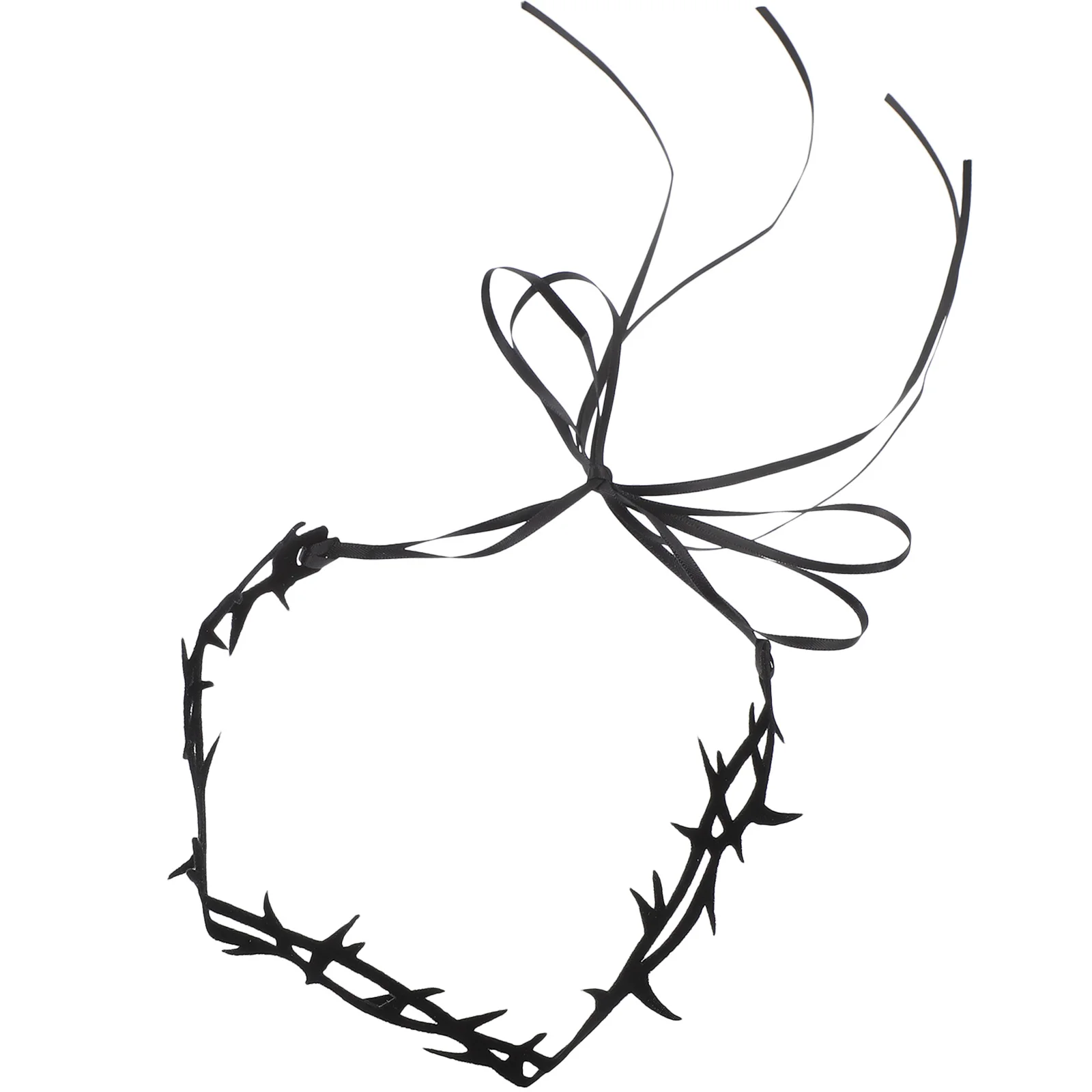 Collier de sorcière ras du cou Style gothique, mascarade d'épine pour femmes, accessoires de Costume d'halloween noirs, colliers de fête de vacances