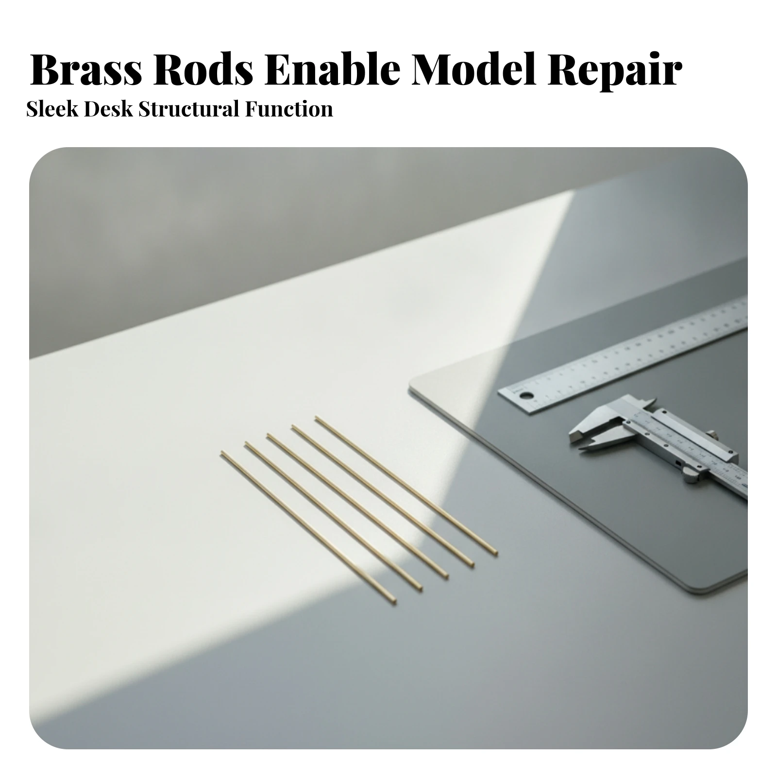 5 Pieces Model Repair Pins Sturdy Round Brass Rod Brass Round Rods Slim Hardware Precision for Hobbyists