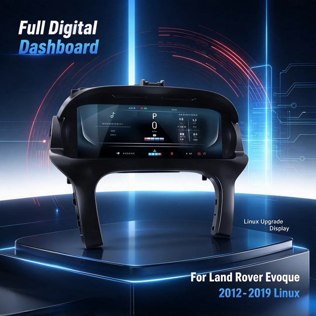 Instrument Panel Cluster Digital Dashboard For Land Rover Evoque 2012-2019 12.3 Inch LCD Dashboard Speedometer Linux System