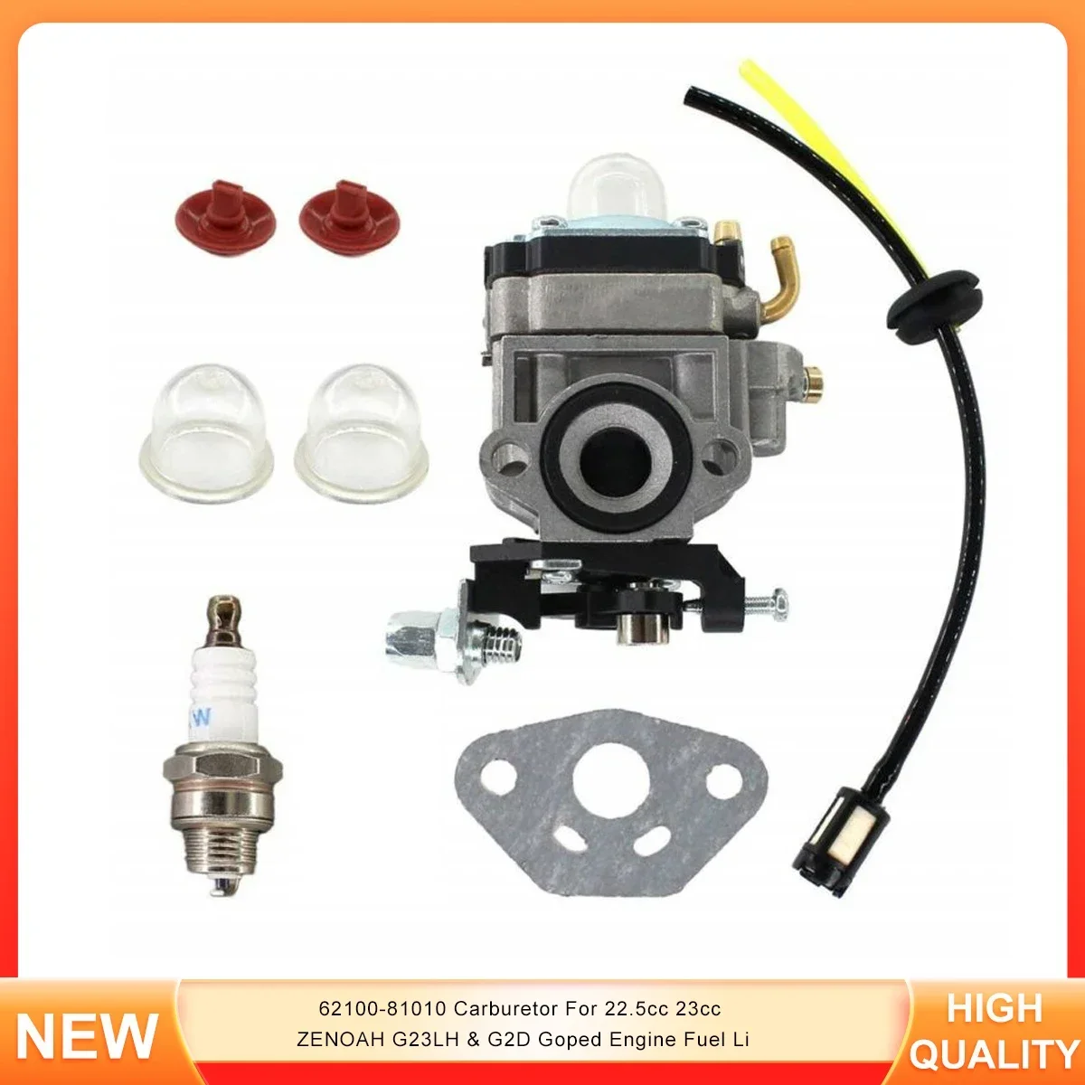 

62100-81010 Карбюратор для двигателя Goped 22,5cc 23cc ZENOAH G23LH и G2D Fuel Li