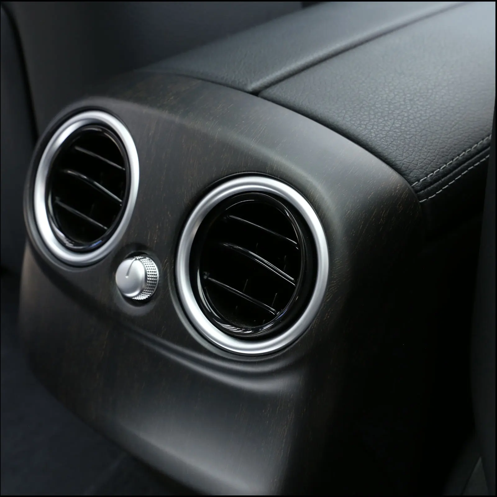 ABS Carbon Fiber Rear Air Conditioning Vent Cover Trim for Mercedes Benz C Class W205 2015-2018 Car Interior Accessories 2Pcs