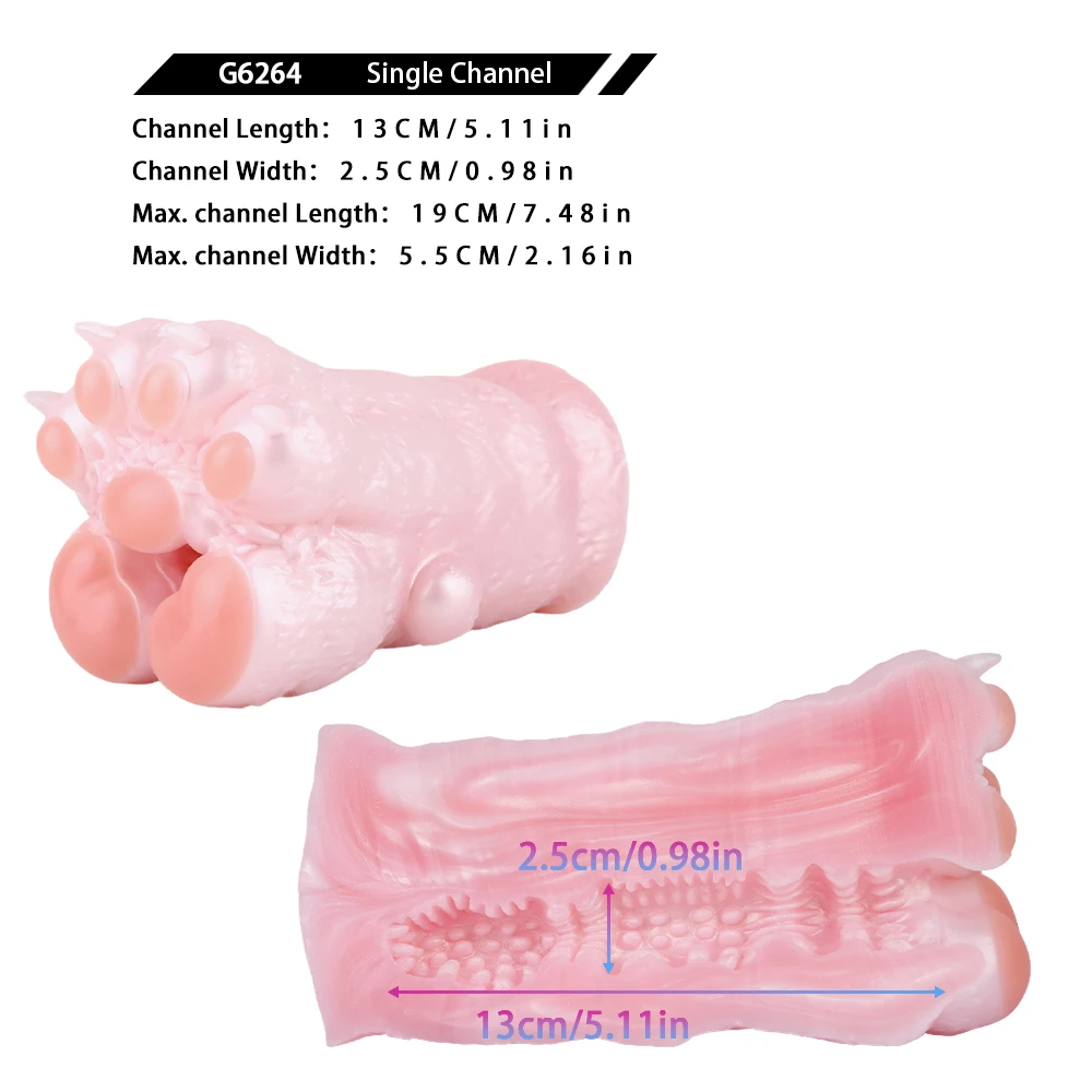 GEEBA Lifelike Anime Pocket Pussy Anal Onahole Claw Shape Male Masturbator Silicone Sex Toys For Men 18+ Adult Men Penis Stroker
