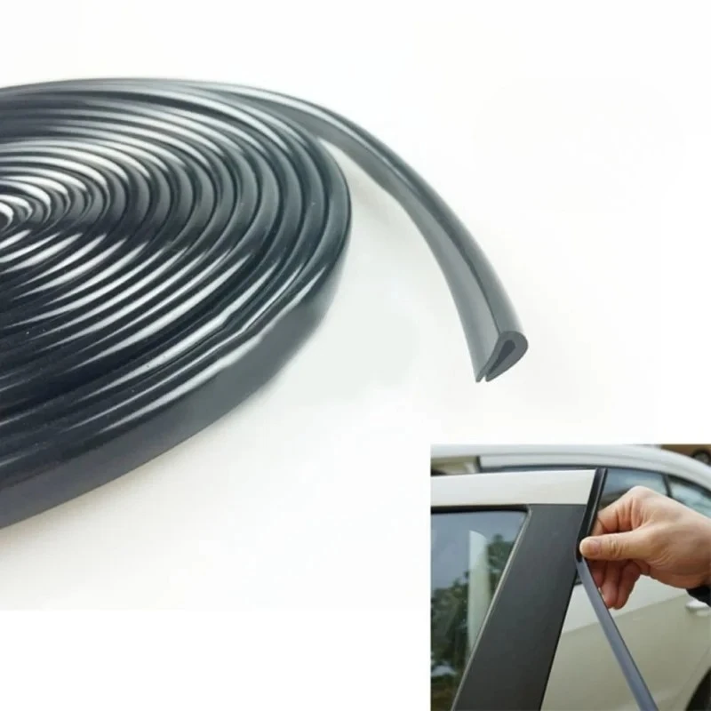 1 unidad de tira protectora de goma para bordes de puerta de coche