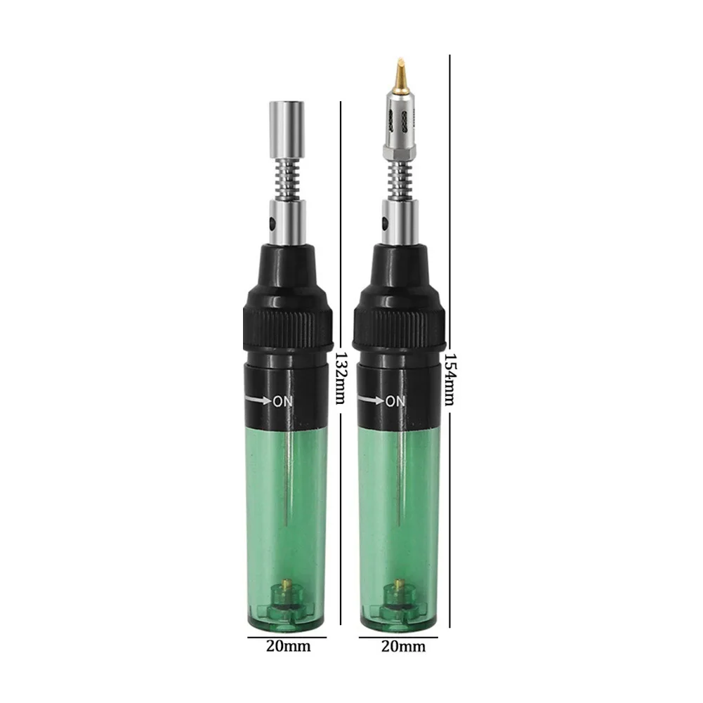 4In1 Portable Soldering Iron Kit 1300 Celsius Welding Pen Butane Burner Blow Torch Gas Soldering Iron Cordless Butane Tip Tool