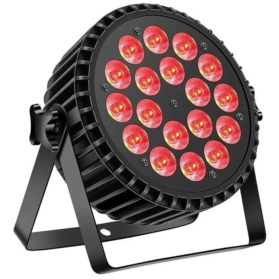 

Stage Par Lights, RGBW 4in1 18X12W LED DJ Par Can Light со стробоскопическим эффектом сцены DMX Sound Activated Uplighting для DJ D