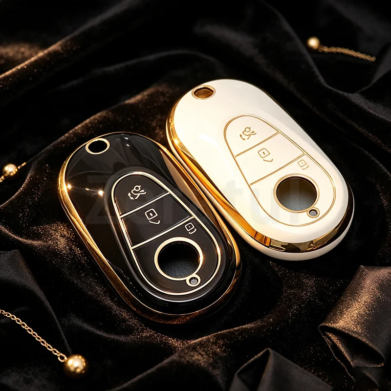 TPU Shell for Mercedes Benz C S Class S400 S450 S500 C200L C260L S400L S450L W206 W223 S350 C260 C300 Car Key Cover Fob Case