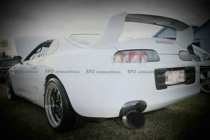 Para TOYOTA Supra MK4 JZA80 protector térmico de escape de parachoques trasero-protector térmico de escape, embellecedor protector de parachoques trasero